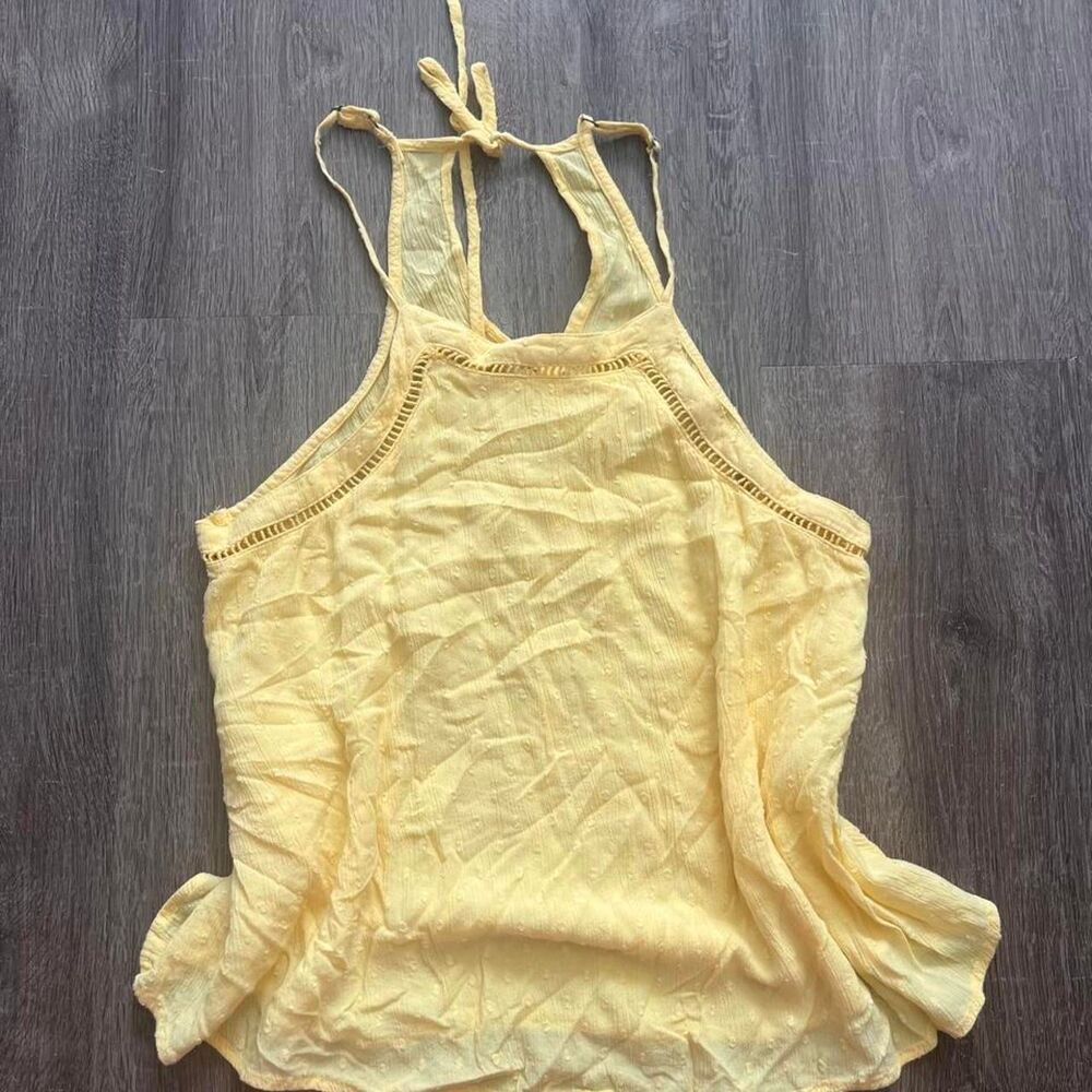 Hollister Yellow Halter top